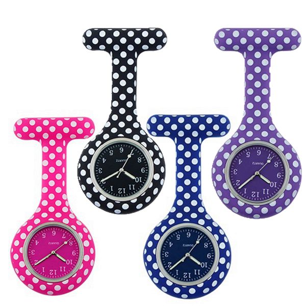 10pcs/lot colorful ladies women silicone white dots printing pocket watches mens quartz hang watch, Slivery;golden
10pcs/lot colorful ladies women silicone white dots printing pocket watches mens quartz hang watch, Slivery;golden