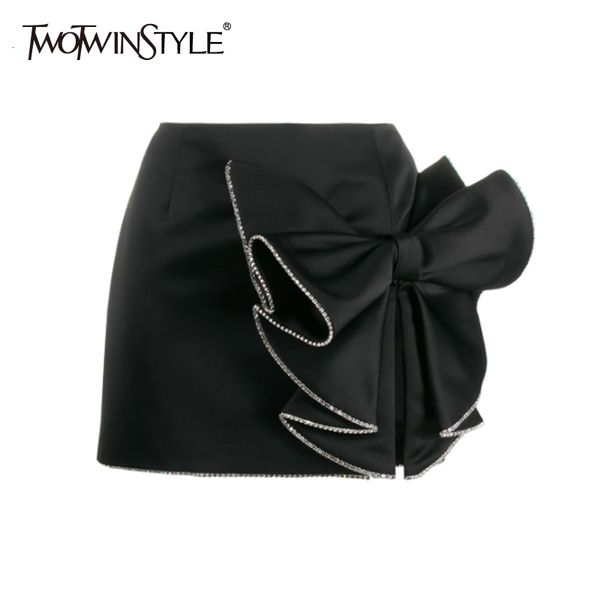 twotwinstyle casual asymmetrical women's skirts high waist patchwork bow split ruched skirt for female clothing 2020 fashion new, Black
twotwinstyle casual asymmetrical women's skirts high waist patchwork bow split ruched skirt for female clothing 2020 fashion new, Black
