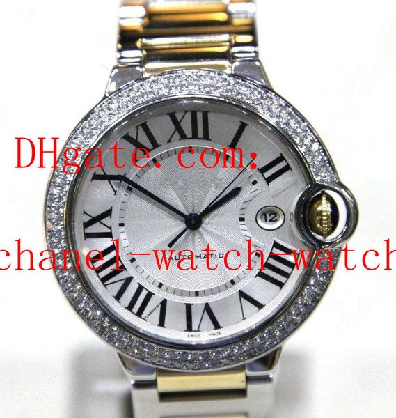 factory supplier men's watch w69009z3 diamond bezel 18k gold and steel bracelet 42mm automatic mechanical mens watch, Slivery;brown
factory supplier men's watch w69009z3 diamond bezel 18k gold and steel bracelet 42mm automatic mechanical mens watch, Slivery;brown