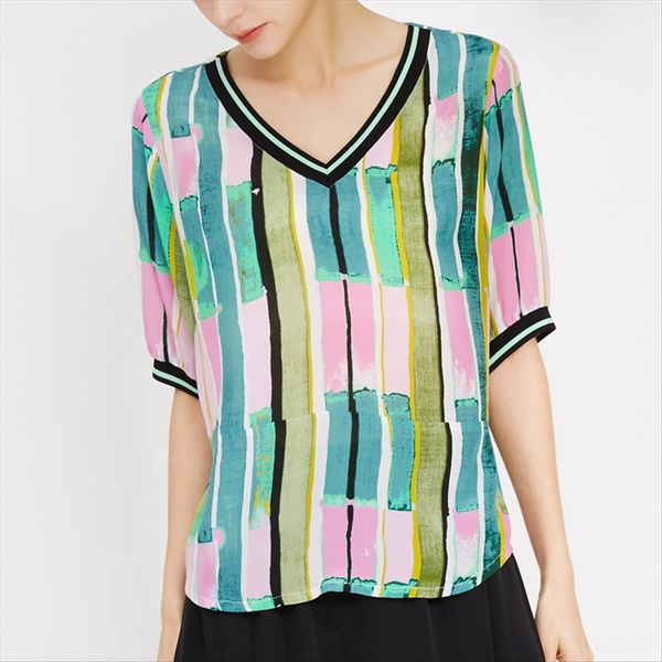 2020 women's v-neck slim mulberry sleeve prined op 2020 silk women's v-neck slim shor t mulberry silk short sleeve printed top, White
2020 women's v-neck slim mulberry sleeve prined op 2020 silk women's v-neck slim shor t mulberry silk short sleeve printed top, White