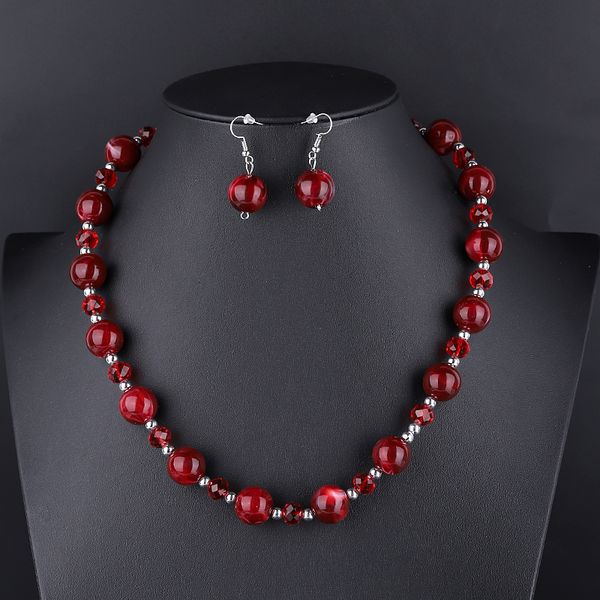 color african beads jewelry sets for women indian statement necklace drop earring party wedding jewelry set, Silver
color african beads jewelry sets for women indian statement necklace drop earring party wedding jewelry set, Silver