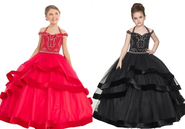 beaded halter little girls sequin kids children miss national pageant holy first communion prom birthday party dance dresses, Red;yellow
beaded halter little girls sequin kids children miss national pageant holy first communion prom birthday party dance dresses, Red;yellow