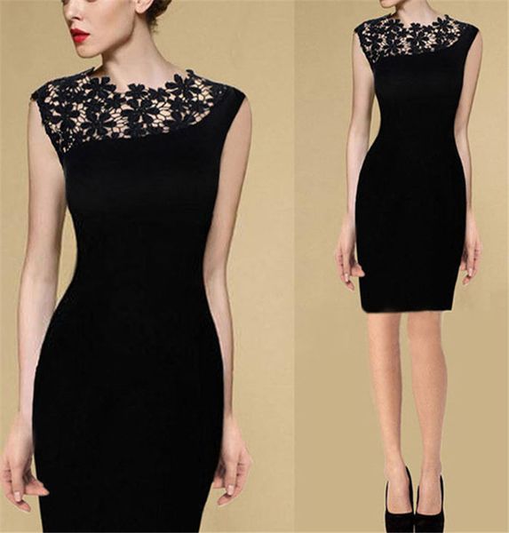 2018 New Fashion Summer Casual Women Dress Floral Sleeveless Evening Party Slim Lace Mini Dress Office Dresses Female Vestidos