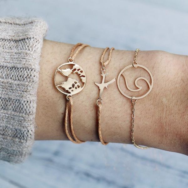 european and american hand jewelry new supply map bracelet 3 pcs/set, Golden;silver
european and american hand jewelry new supply map bracelet 3 pcs/set, Golden;silver