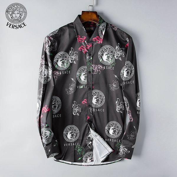 luxury mens designer long sleeve shirts firmate business dress shirts fashion casual brand shirt print slim shirt homme button up 170, White;black
luxury mens designer long sleeve shirts firmate business dress shirts fashion casual brand shirt print slim shirt homme button up 170, White;black