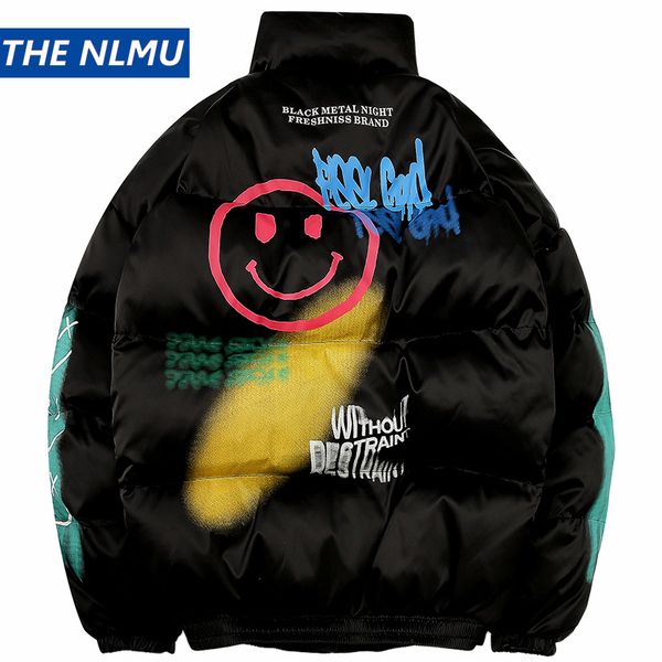 2019 winter hip hop jacket parka smile face print men streetwear harajuku couple padded jacket coat warm outwear thick hc006, Black
2019 winter hip hop jacket parka smile face print men streetwear harajuku couple padded jacket coat warm outwear thick hc006, Black