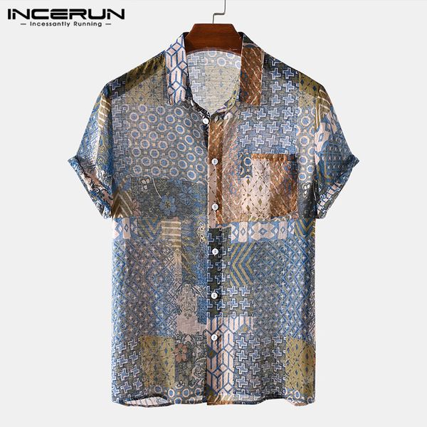 incerun man floral pockrts hawaiian blusas men ethnic style printed shirts short sleeve lapel camisa loose breathable blouse 3xl, White;black
incerun man floral pockrts hawaiian blusas men ethnic style printed shirts short sleeve lapel camisa loose breathable blouse 3xl, White;black