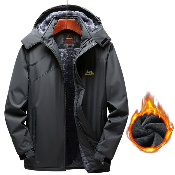 men's jackets winter waterproof thermal jacket men thick velvet warm hooded parkas coats outdoor mountain fleece windbreaker, Black;brown
men's jackets winter waterproof thermal jacket men thick velvet warm hooded parkas coats outdoor mountain fleece windbreaker, Black;brown
