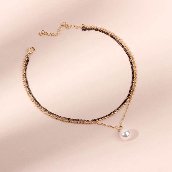2020 pearl angel necklace gold chain choker gothic necklace layered chains collier neck neckless women jewelry egirl gift, Silver
2020 pearl angel necklace gold chain choker gothic necklace layered chains collier neck neckless women jewelry egirl gift, Silver
