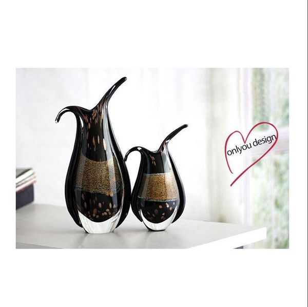black creative glass vase table ornaments handmade murano glass vase decorative arts from china
black creative glass vase table ornaments handmade murano glass vase decorative arts from china