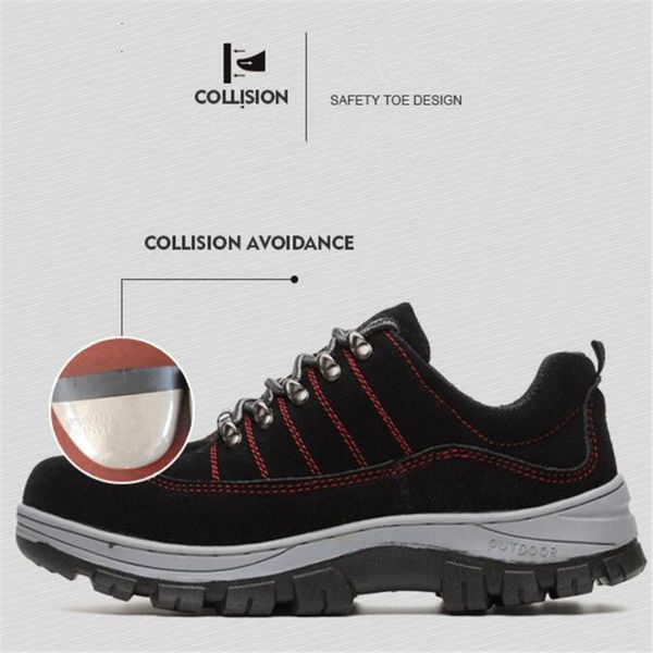 laidilangtu anti-smashing work safety men's shoes non-slip wear-resistant protective shoes hiking protection couple 35--45, Black
laidilangtu anti-smashing work safety men's shoes non-slip wear-resistant protective shoes hiking protection couple 35--45, Black