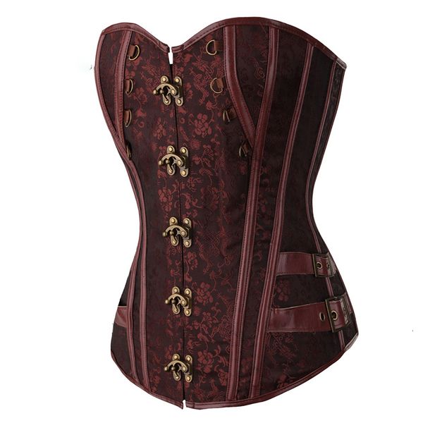 wholesale corsets waist trainer brocade steampunk jacquard faux leather studded overbust brown corset bustier with s 6xl 916, Black;white
wholesale corsets waist trainer brocade steampunk jacquard faux leather studded overbust brown corset bustier with s 6xl 916, Black;white