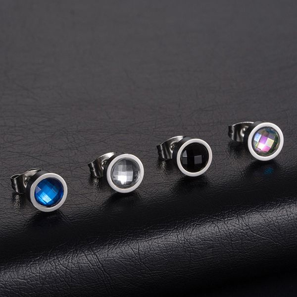 white/black/blue/colorful round zircon stud earrings for men fashion simple stainless steel men's stud earrings jewelry brincos, Golden;silver
white/black/blue/colorful round zircon stud earrings for men fashion simple stainless steel men's stud earrings jewelry brincos, Golden;silver