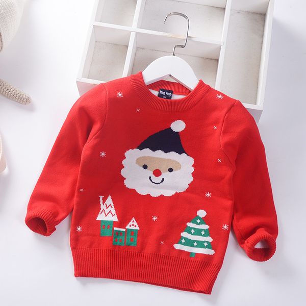 santa's thickened children's knitting sweater autumn winter 2019 pullover small boys' pullover, Blue
santa's thickened children's knitting sweater autumn winter 2019 pullover small boys' pullover, Blue