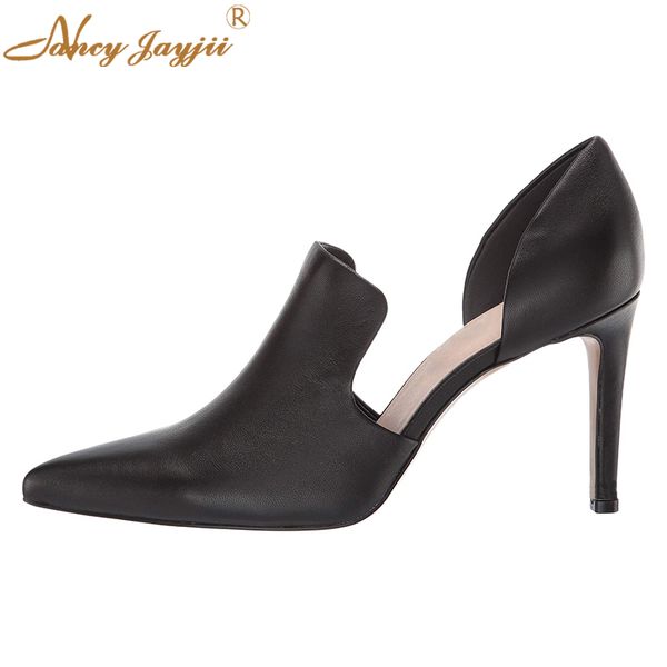 nancyjayjii two-pieces thin high heels solid black leather pointed toe cover heeled pumps spring autumn comfortable women shoes, Black;white
nancyjayjii two-pieces thin high heels solid black leather pointed toe cover heeled pumps spring autumn comfortable women shoes, Black;white