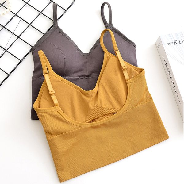 women sling backless mid-length sculpting vest fitness wrapped chest net sling wild solid color vest 2020, Black;white
women sling backless mid-length sculpting vest fitness wrapped chest net sling wild solid color vest 2020, Black;white