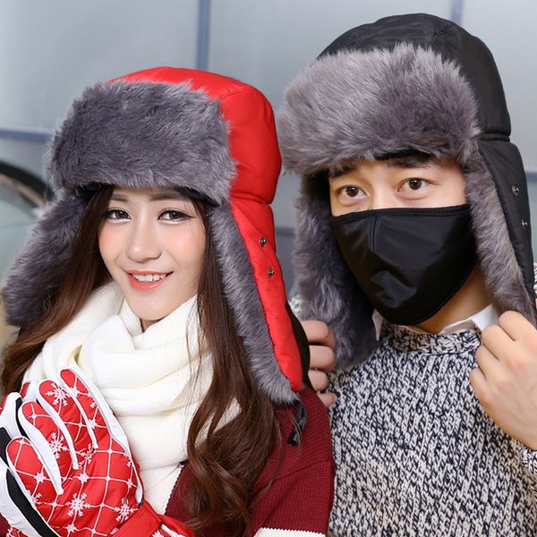 2019 winter ladies ski hat outdoor sports skiing cap plus velvet men's warm ski mask gorro nieve chapeau winter mask