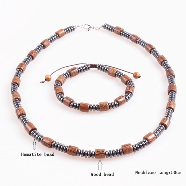 new design black men's hematite & brown wood beads necklace bracelet fashion jewelry, Silver
new design black men's hematite & brown wood beads necklace bracelet fashion jewelry, Silver