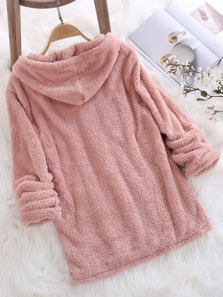warm cute loose hooded sweatshirt women hoodie long sleeve solid fluffy fleece faux fur outerwear autumn spring female coat, Black
warm cute loose hooded sweatshirt women hoodie long sleeve solid fluffy fleece faux fur outerwear autumn spring female coat, Black