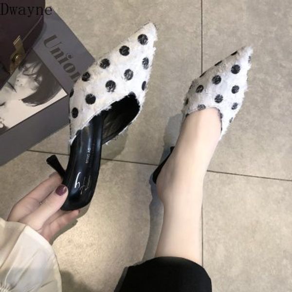korean fashion color matching wave point baotou half slippers 2020 spring new high-heeled stiletto pointed sandals women's shoes, Black
korean fashion color matching wave point baotou half slippers 2020 spring new high-heeled stiletto pointed sandals women's shoes, Black