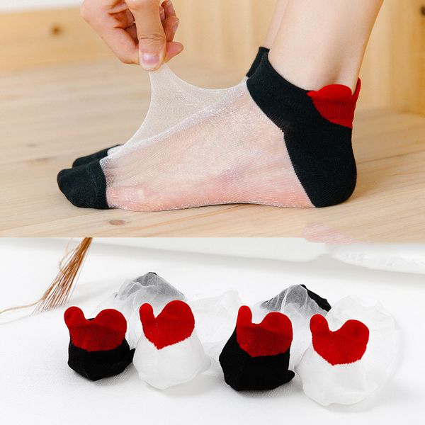 socks & hosiery women crystal silk spring glass breathable ladies summer cute heel love, Black;white
socks & hosiery women crystal silk spring glass breathable ladies summer cute heel love, Black;white
