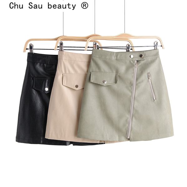 skirts chu sau beauty 2021 fashion pu skin solid mini women streetwear chic diagonal zipper autumn short skirt female, Black
skirts chu sau beauty 2021 fashion pu skin solid mini women streetwear chic diagonal zipper autumn short skirt female, Black