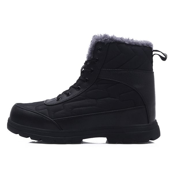 1pair winter snow boots water-resistant mid calf boots for men women with full plush men zapatos de hombre, Black
1pair winter snow boots water-resistant mid calf boots for men women with full plush men zapatos de hombre, Black