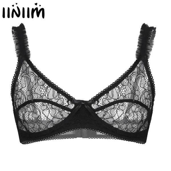 bras mens erotic sissy floral lace lingerie bralette adjustable spaghetti straps wire-no padded see through sheer bra, Red;black
bras mens erotic sissy floral lace lingerie bralette adjustable spaghetti straps wire-no padded see through sheer bra, Red;black