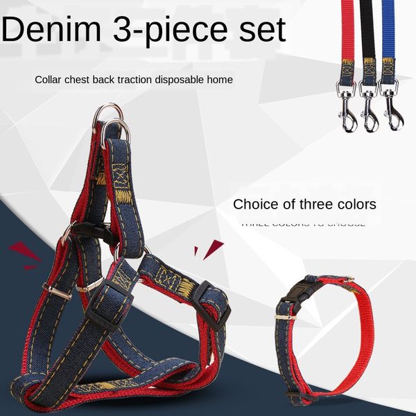 3pcs dogs leash harness adjustable collar set nylon pet lead vest small medium large for walking training
3pcs dogs leash harness adjustable collar set nylon pet lead vest small medium large for walking training