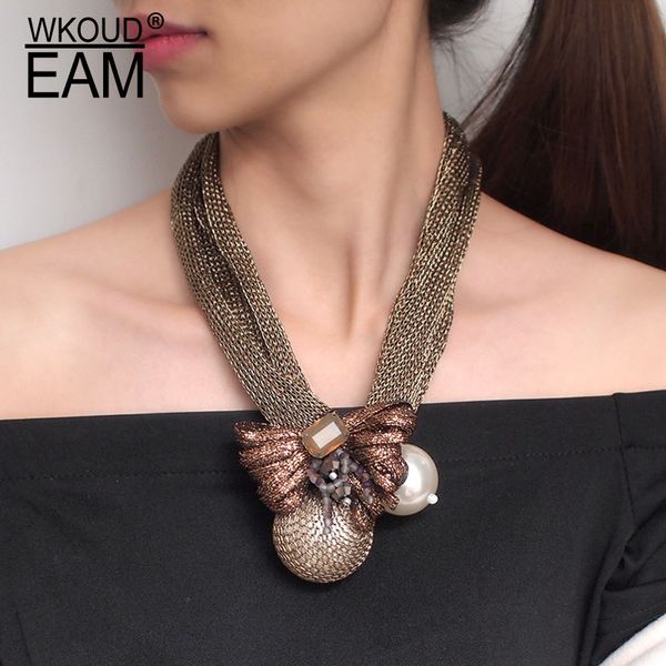 wkoud eam 2020 new lace pearl necklace for women manual bow short choker female wedding jewelry tide pf086, Silver
wkoud eam 2020 new lace pearl necklace for women manual bow short choker female wedding jewelry tide pf086, Silver