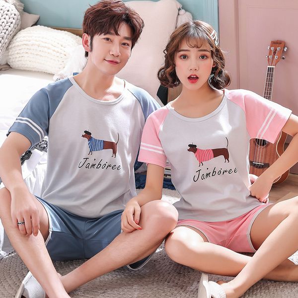 spring and summer couples pure cotton pajamas korean-style cute cartoon short sleeve men's women's tracksuit piece-outer wear se, Black;red
spring and summer couples pure cotton pajamas korean-style cute cartoon short sleeve men's women's tracksuit piece-outer wear se, Black;red