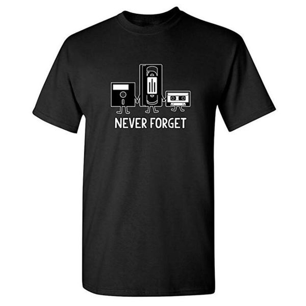 nostalgia classic tape originality short sleeve t shirt male will code men's wear printing never forget, White;black
nostalgia classic tape originality short sleeve t shirt male will code men's wear printing never forget, White;black
