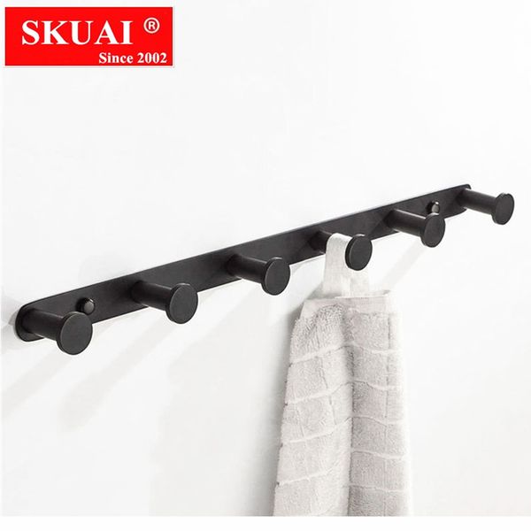 1-6 towel hooks matte black stainless steel bathroom accessories round robe hook wall mount hat-and-coat hook
1-6 towel hooks matte black stainless steel bathroom accessories round robe hook wall mount hat-and-coat hook