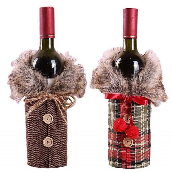 christmas red wine bottle bags cover bag linen champagne bottle covers christmas party clothes for bottles home decor table
christmas red wine bottle bags cover bag linen champagne bottle covers christmas party clothes for bottles home decor table