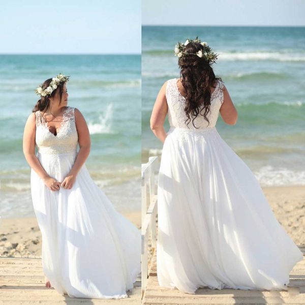 2020 modest wedding gowns lace applique spaghetti zipper plus size wedding dresses v neck a line floor length tulle bridal gown, White
2020 modest wedding gowns lace applique spaghetti zipper plus size wedding dresses v neck a line floor length tulle bridal gown, White