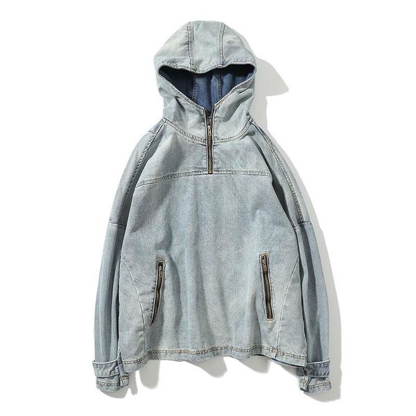 mens hoodies high street washed denim jacket pullover sweater hooded coat long sleeve mens loose hoodies m-xl, Black
mens hoodies high street washed denim jacket pullover sweater hooded coat long sleeve mens loose hoodies m-xl, Black
