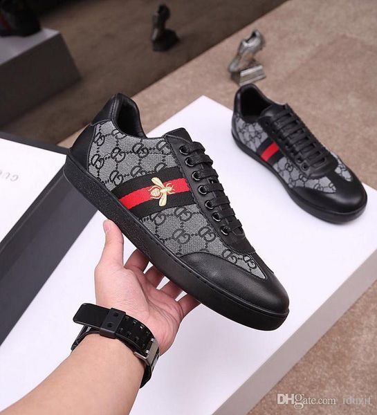 italion bee designer shoes embroidered mens and womens ace genuine leather designer sneakers white luxury casual shoes size, Black
italion bee designer shoes embroidered mens and womens ace genuine leather designer sneakers white luxury casual shoes size, Black