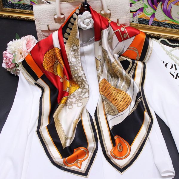 street wind knight dress up silk scarf female summer 90cm satin square scarf silk silk scarf batch, Blue;gray
street wind knight dress up silk scarf female summer 90cm satin square scarf silk silk scarf batch, Blue;gray