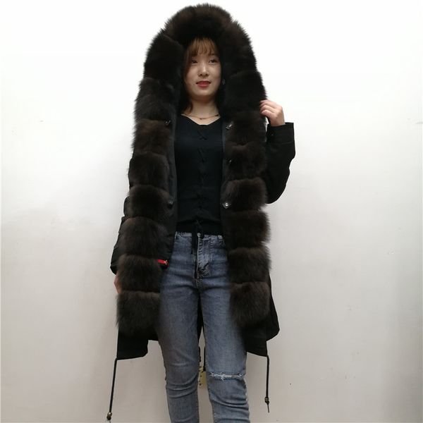 women's real rex rabbit fur parkas jacket natural fur coat zibeline winter long thick warm outwear genuine fox fur collar y190926, Black;brown
women's real rex rabbit fur parkas jacket natural fur coat zibeline winter long thick warm outwear genuine fox fur collar y190926, Black;brown