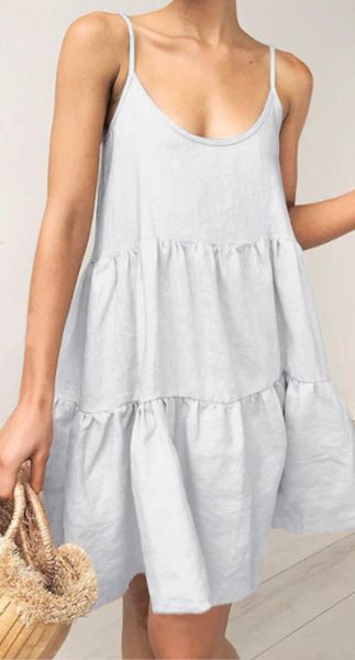 backless dress women summer spaghetti strap dress bandage sleeveless a-line loose white beach short dresses vestido, Black;gray
backless dress women summer spaghetti strap dress bandage sleeveless a-line loose white beach short dresses vestido, Black;gray