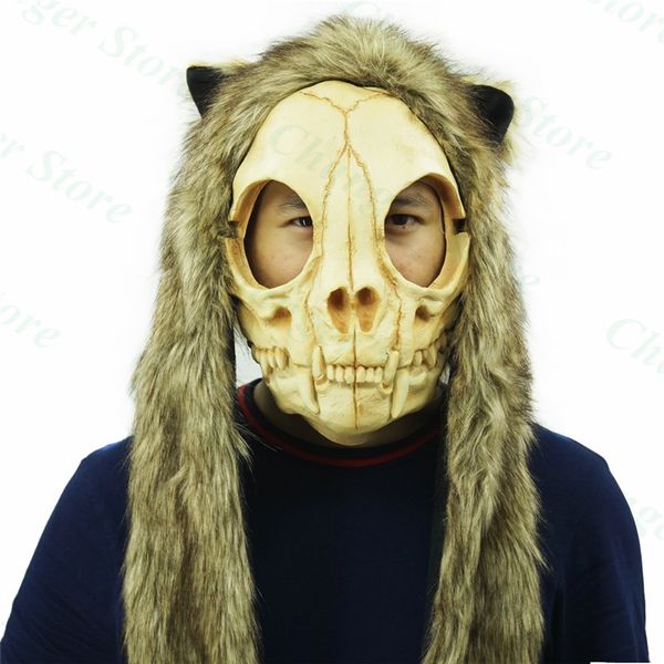 halloween cat face skeleton mask scary animal helmet cosplay costume props, Black;red
halloween cat face skeleton mask scary animal helmet cosplay costume props, Black;red