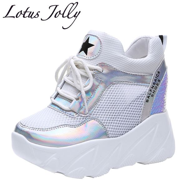 mesh breathable women sneakers 10cm high heels summer chunky sneakers elevator casual shoes woman flats platform wedges creepers, Black
mesh breathable women sneakers 10cm high heels summer chunky sneakers elevator casual shoes woman flats platform wedges creepers, Black