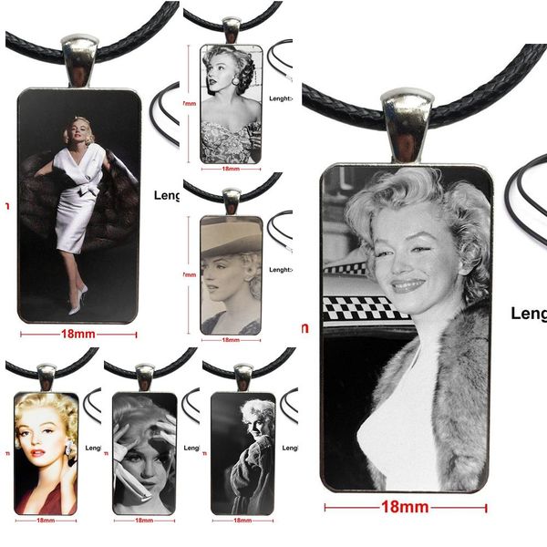 eternal marilyn monroe glass cabochon pendant necklace rectangle fashion necklace for women children, Silver
eternal marilyn monroe glass cabochon pendant necklace rectangle fashion necklace for women children, Silver