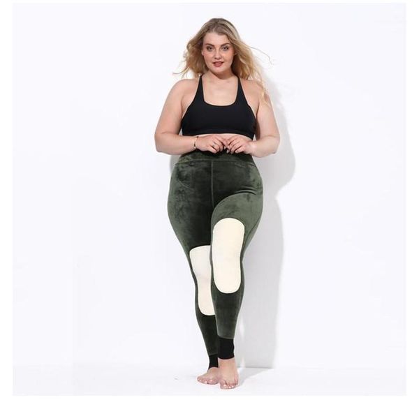 deisgner plus size slim trousers fashion womens thick warm pants winter womens pants, Black;white