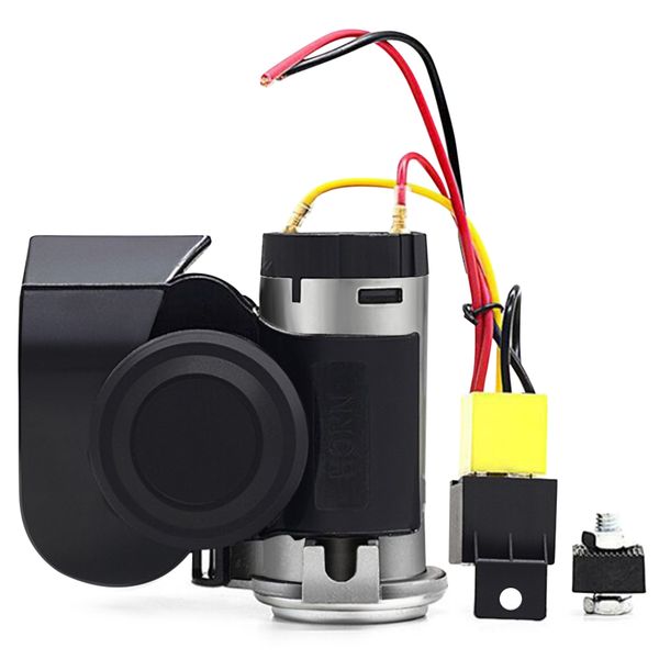 motorcycle electric air horn 125db powerful sound suitable for all 12v vehicles
motorcycle electric air horn 125db powerful sound suitable for all 12v vehicles