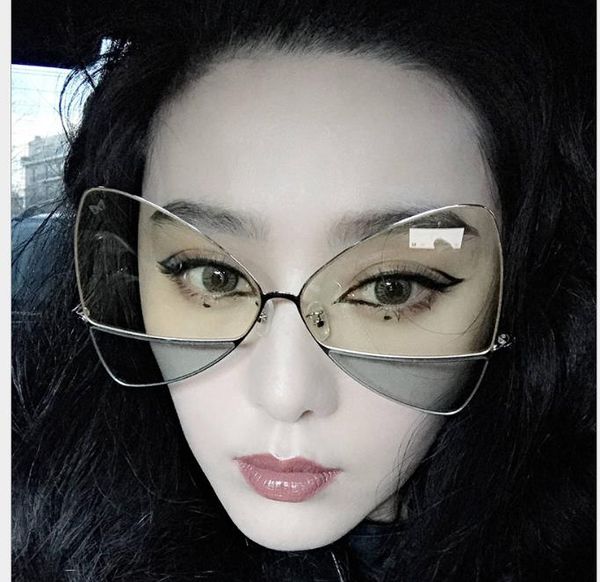 double-color lenses triangular butterfly lady sunglasses fashion sunglasses, White;black
double-color lenses triangular butterfly lady sunglasses fashion sunglasses, White;black