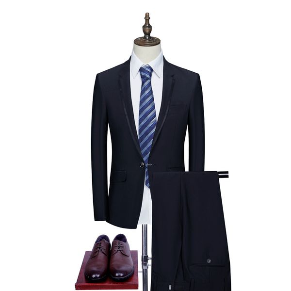 men's suit black new men's suit 2-piece wedding groom groomsman dress men's business casual formal suit set custom made, White;black
men's suit black new men's suit 2-piece wedding groom groomsman dress men's business casual formal suit set custom made, White;black