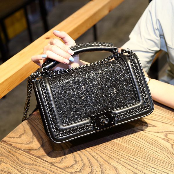 sequin small square bag 2020 new stylish diagonal chain bag mini hand bill of lading shoulder
sequin small square bag 2020 new stylish diagonal chain bag mini hand bill of lading shoulder