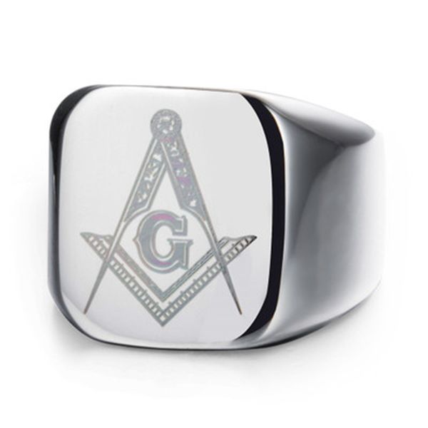 europe and america retro style titanium steel plating men's ring masonic icon hip hop jewelry ring ring, Silver
europe and america retro style titanium steel plating men's ring masonic icon hip hop jewelry ring ring, Silver
