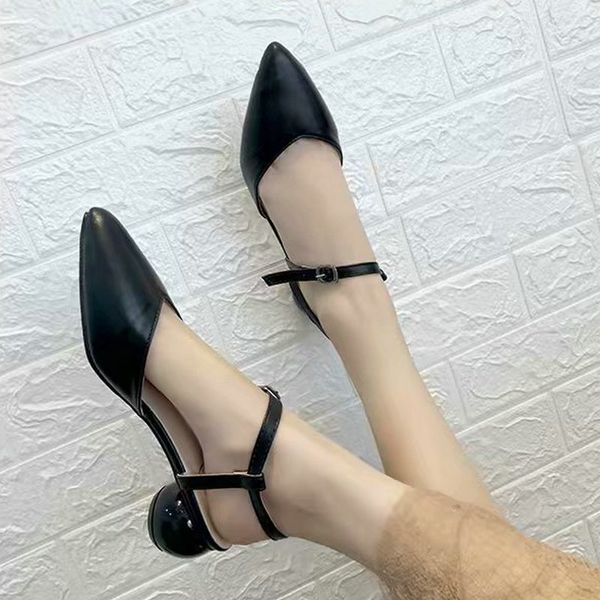 size 35-50 nice summer women wild sandals med heels western style concise shoes woman office ladies formal dress sandal, Black
size 35-50 nice summer women wild sandals med heels western style concise shoes woman office ladies formal dress sandal, Black